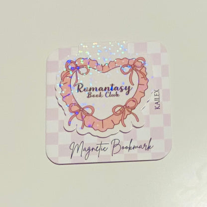 Romantasy Book Club Heart Holographic Magnetic Bookmark