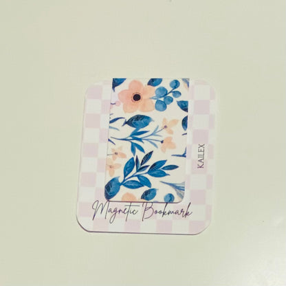 Pink Flower Melody Holographic Magnetic Bookmark