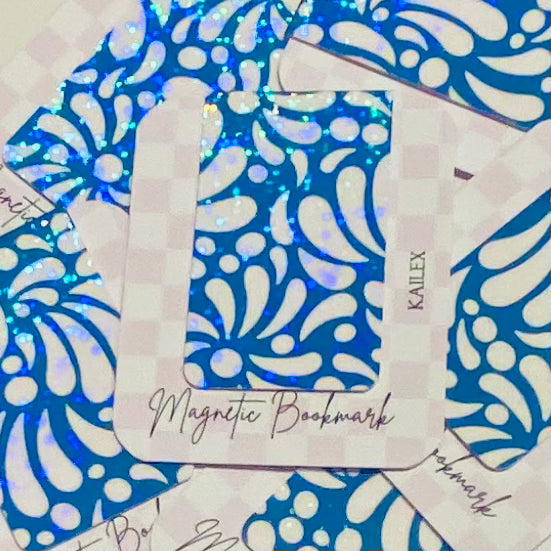 Blue Talavera Holographic Magnetic Bookmark