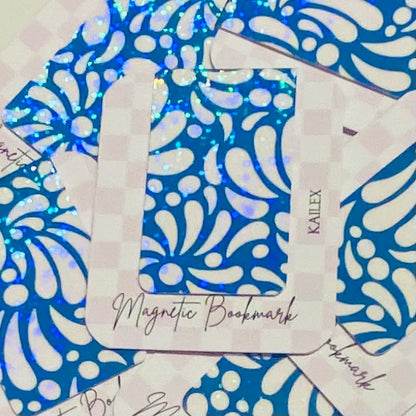 Blue Talavera Holographic Magnetic Bookmark