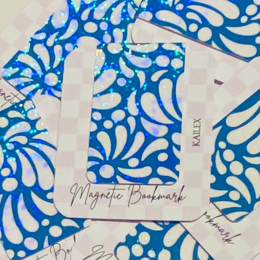 Blue Talavera Holographic Magnetic Bookmark