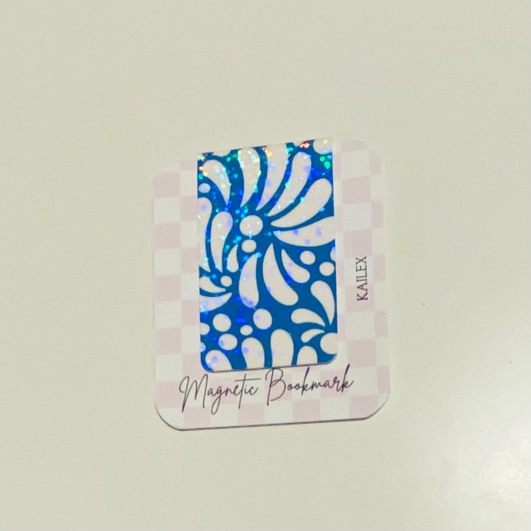 Blue Talavera Holographic Magnetic Bookmark