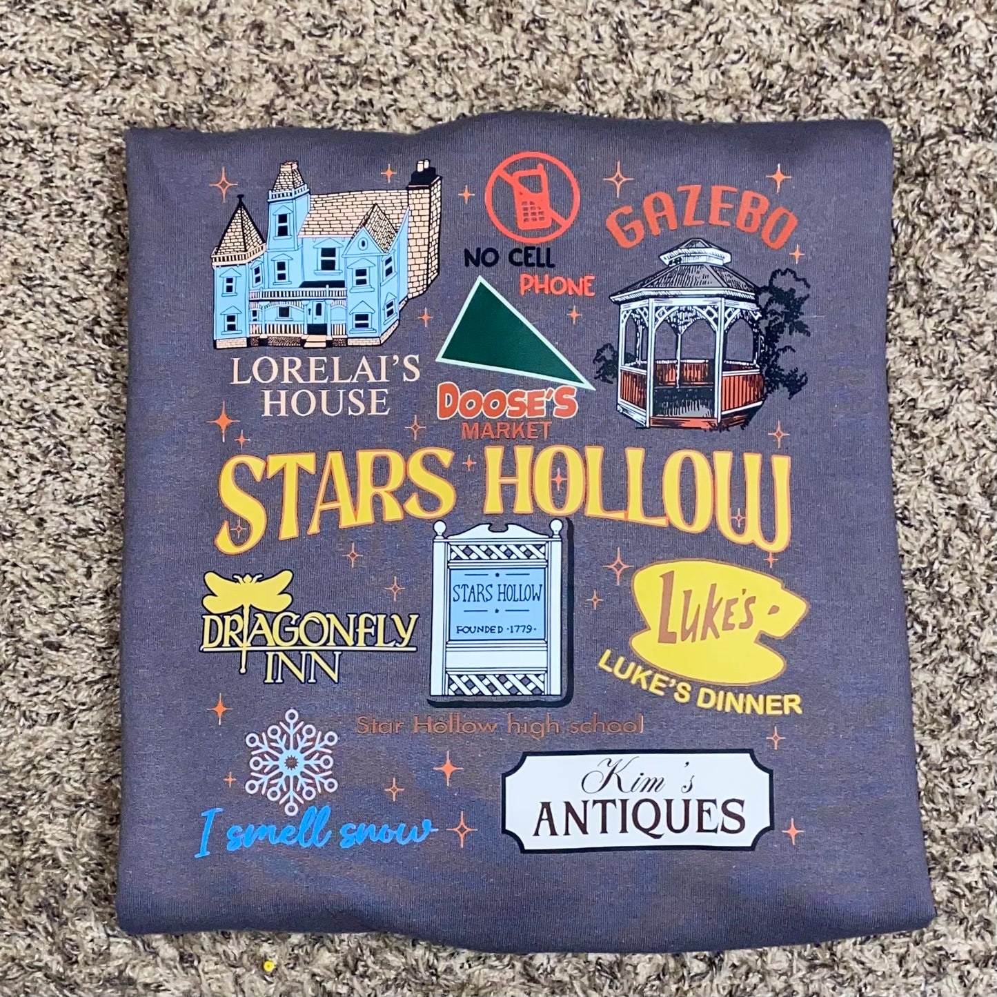 GG Stars Hollow FRONT/BACK Crewneck