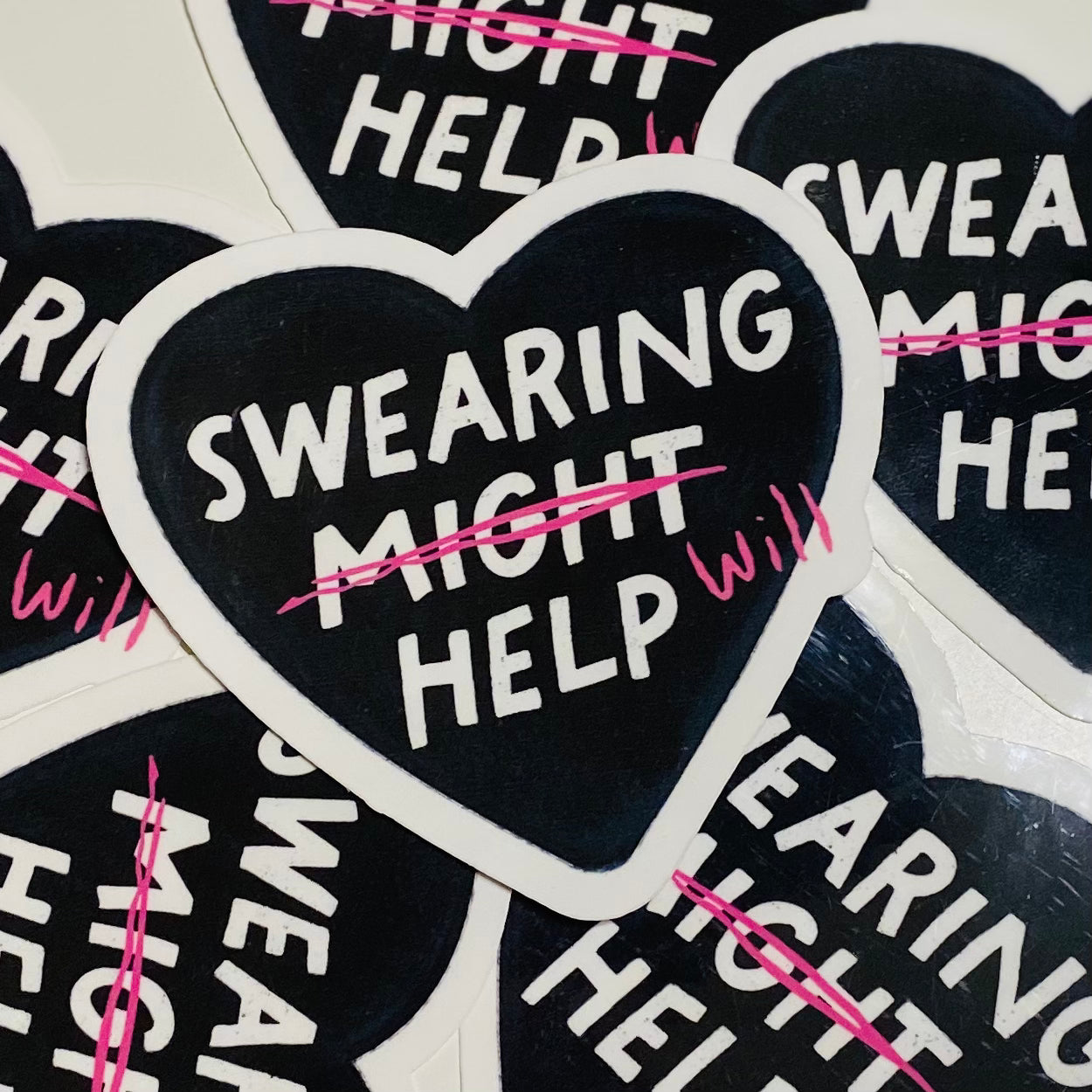 Sweearing will Help Sticker