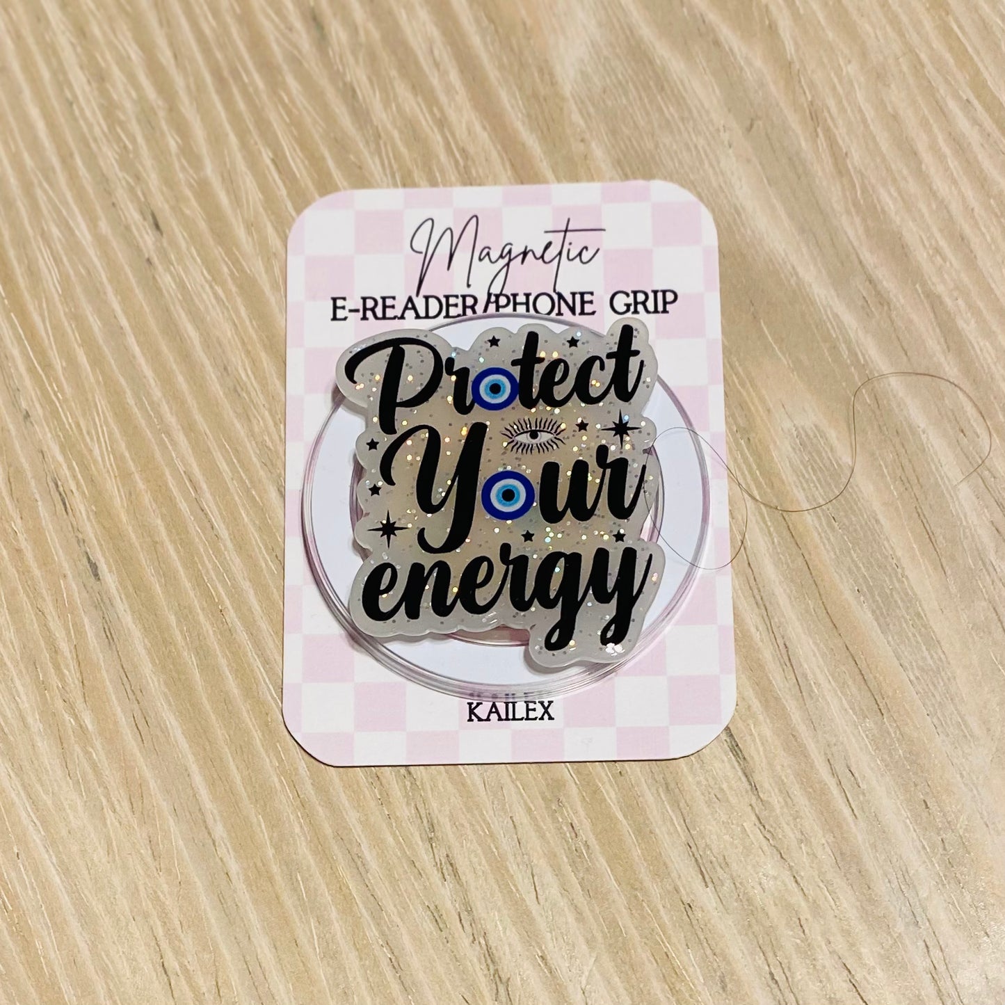Protect your energy E-Reader, Phone Grip for all Devices - Magnetic