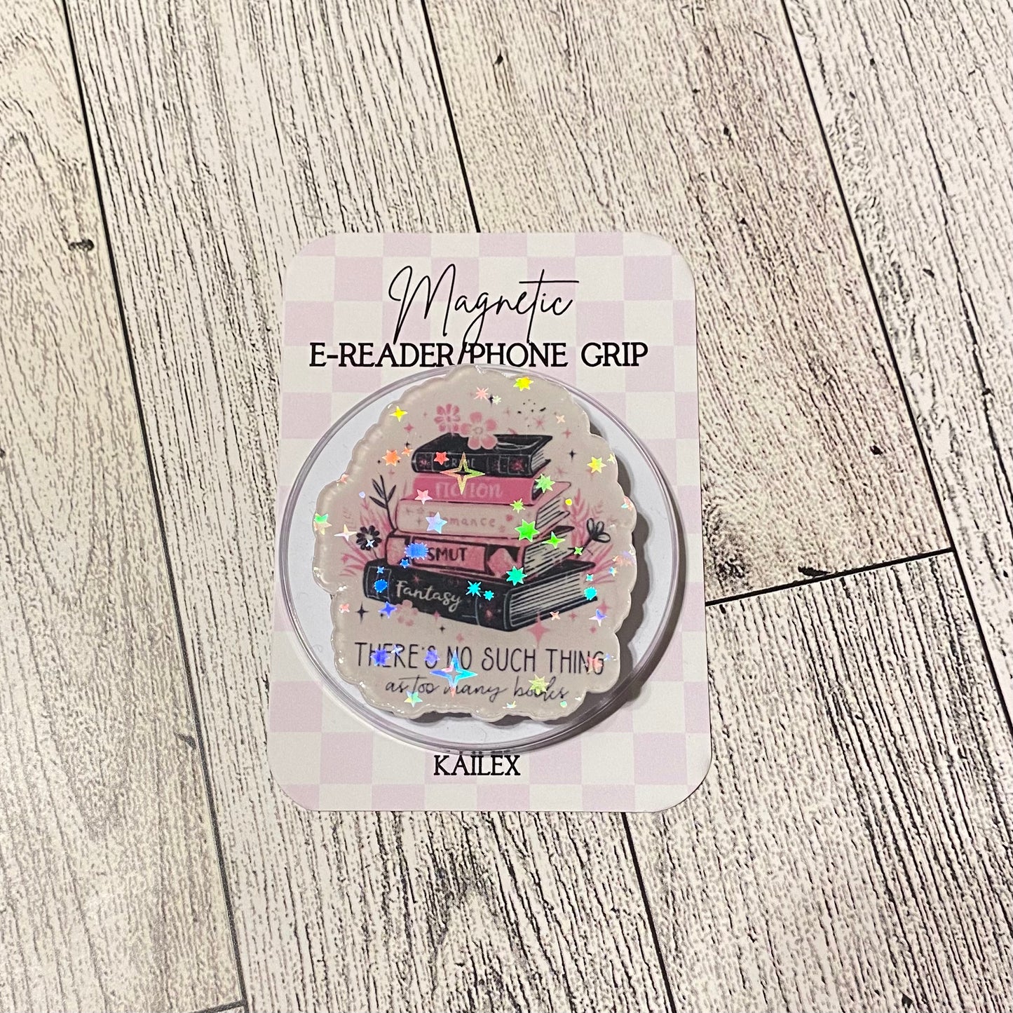 There's no such thing as too many books Magnetic Grip - Holographic