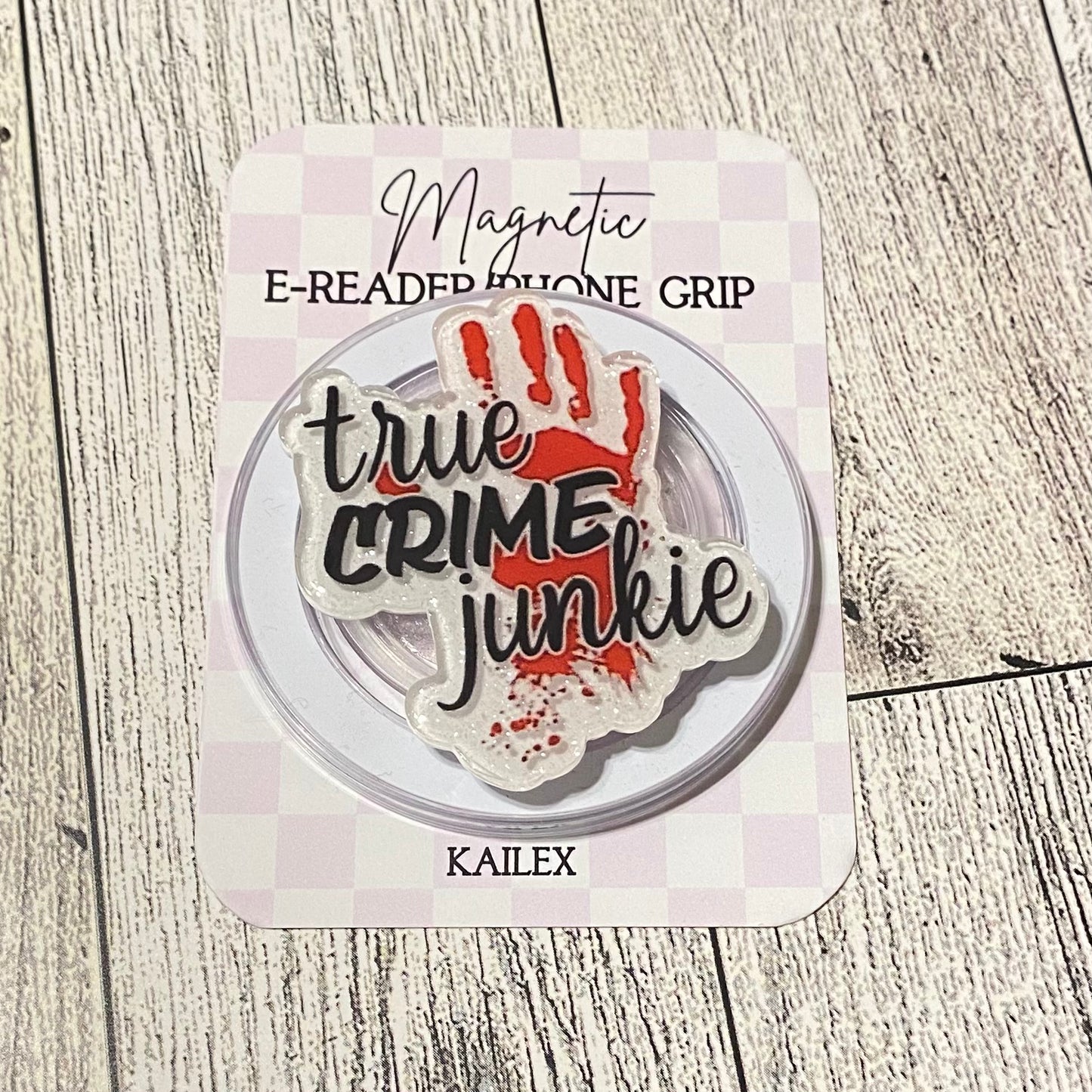 True Crime Junkie Hand Magnetic Grip