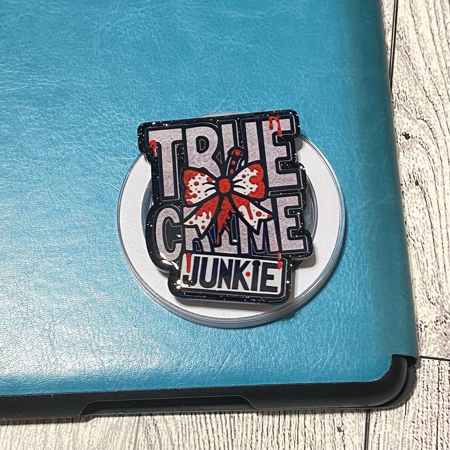 True Crime Junkie with bow Magnetic Grip