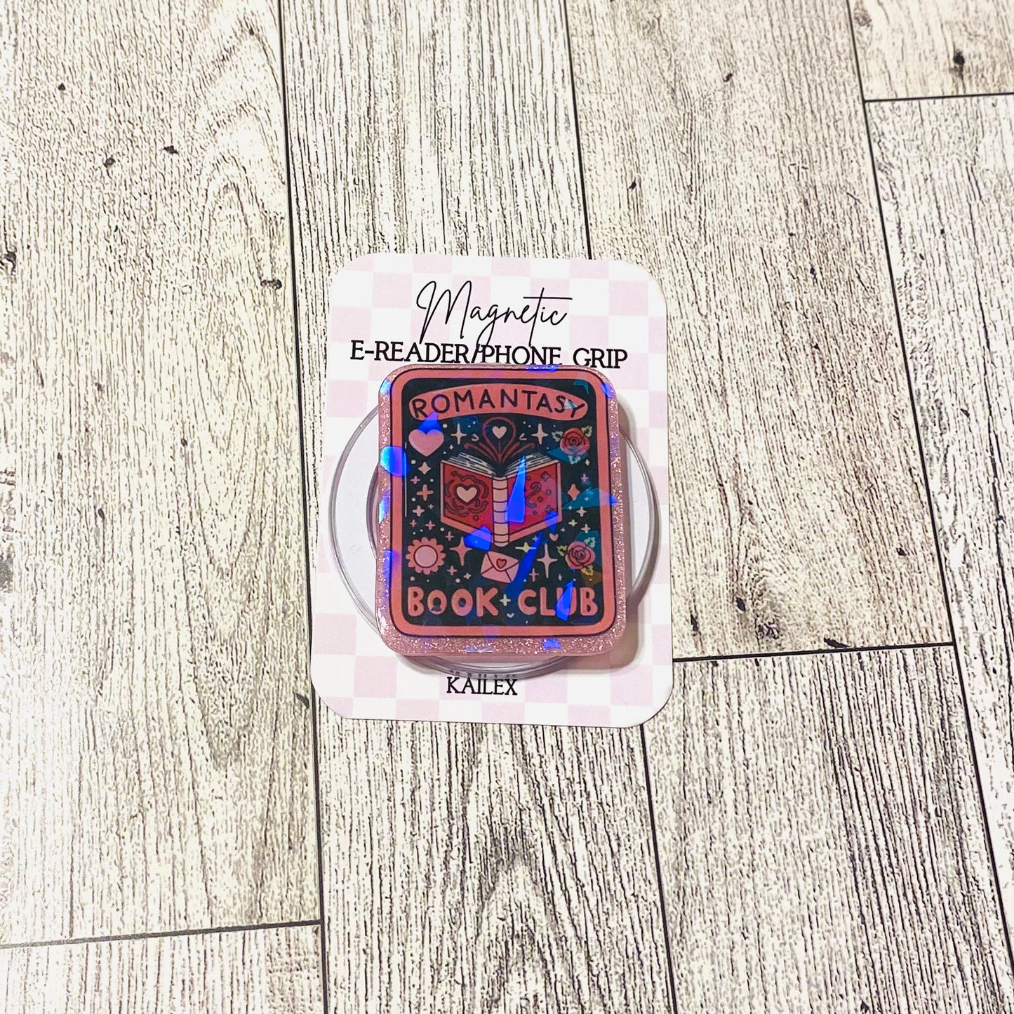 Romantasy Book Club Tarot Card E-Reader, Phone Grip for all Devices Magnetic Grip - Holographic