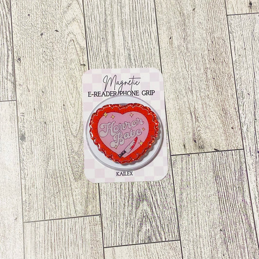 Horror Babe red heart E-Reader, Phone Grip for all Devices Magnetic Grip