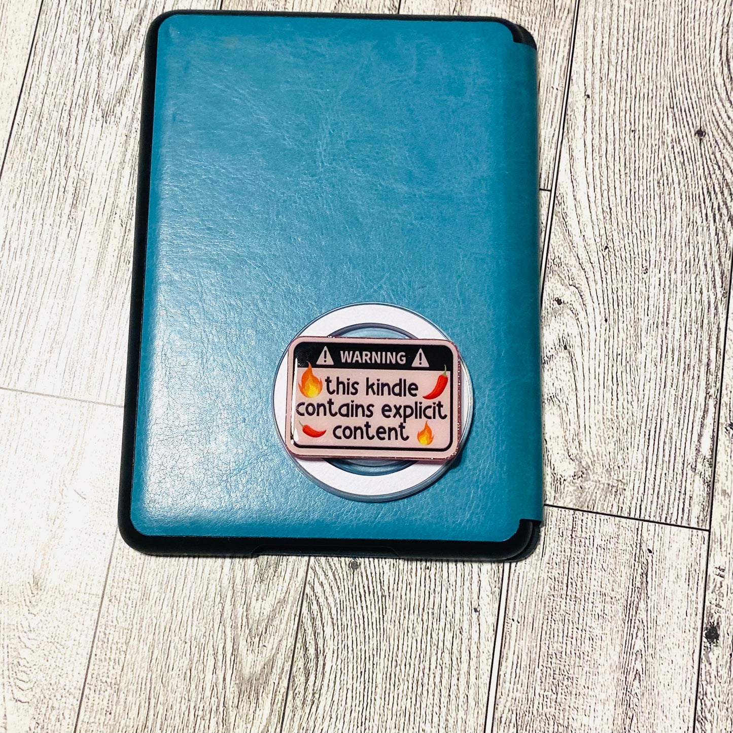 WARNING: this kindle contains explicit content E-Reader, Phone Grip for all Devices Magnetic Grip