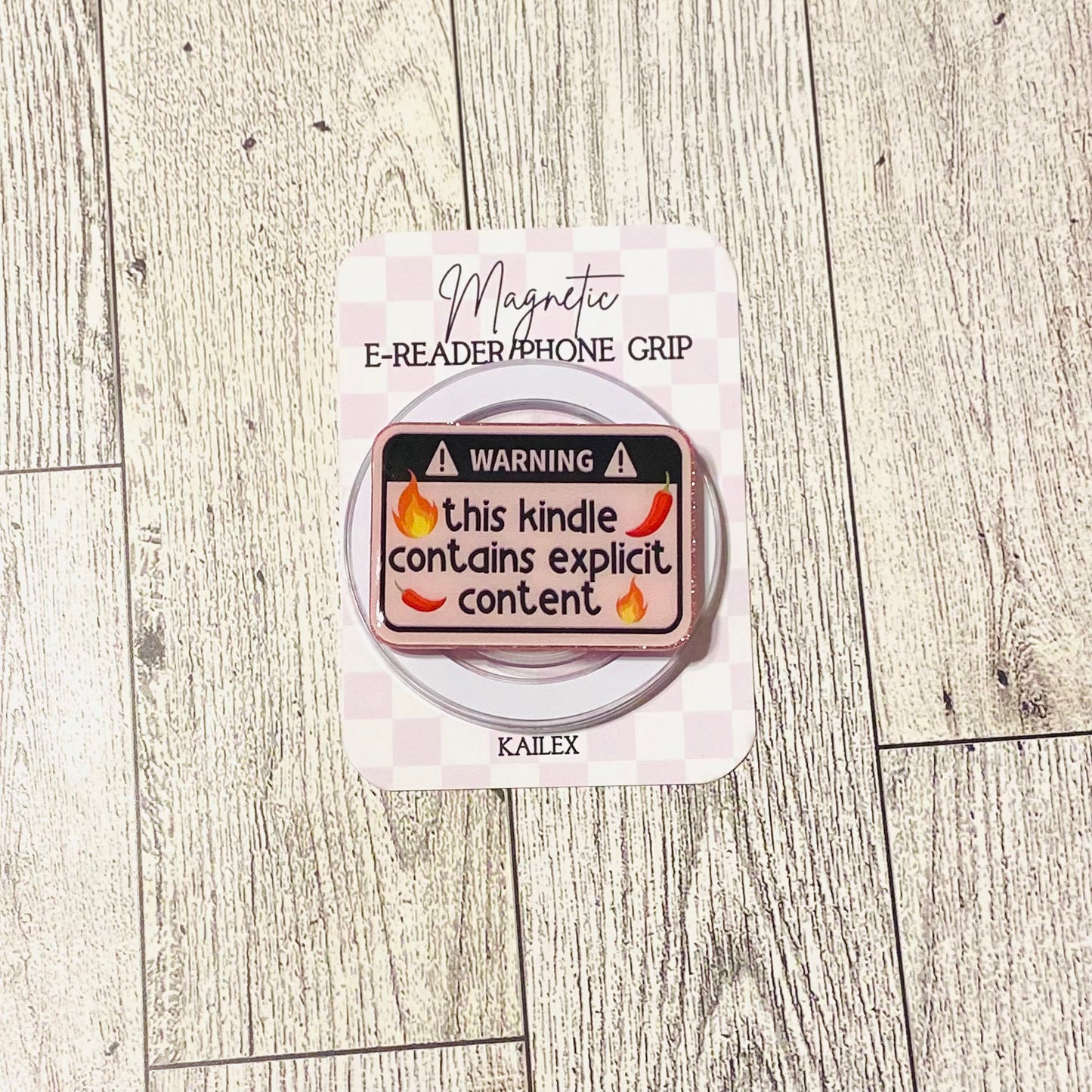 WARNING: this kindle contains explicit content E-Reader, Phone Grip for all Devices Magnetic Grip