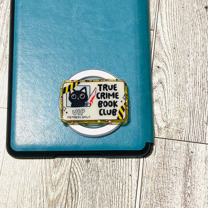 True Crime Book Club E-Reader, Phone Grip for all Devices - Magnetic Grip