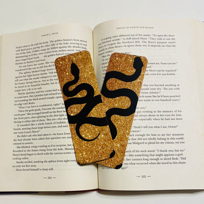 Black and gold snake Bookmark