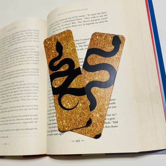 Black and gold snake Bookmark