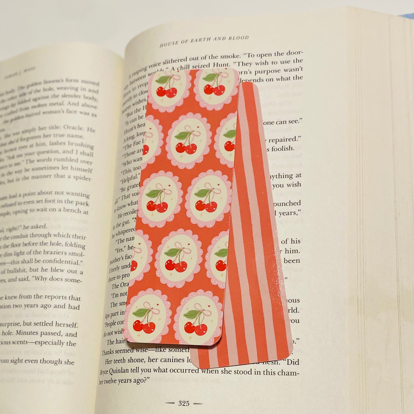 Framed Cherries glossy Bookmark