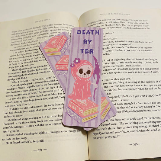 Death by TBR reaper glossy Bookmark