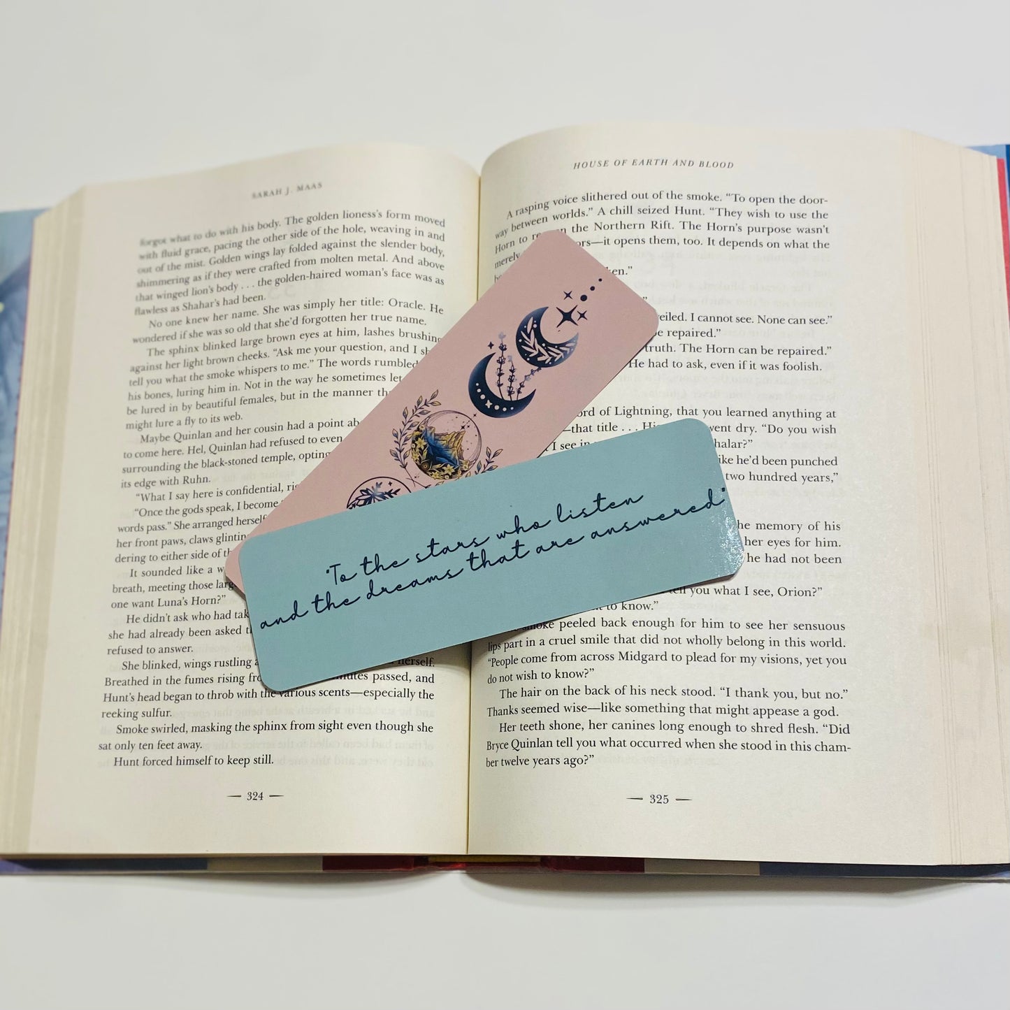 To the stars who listen and the dreams that are answered glossy Bookmark