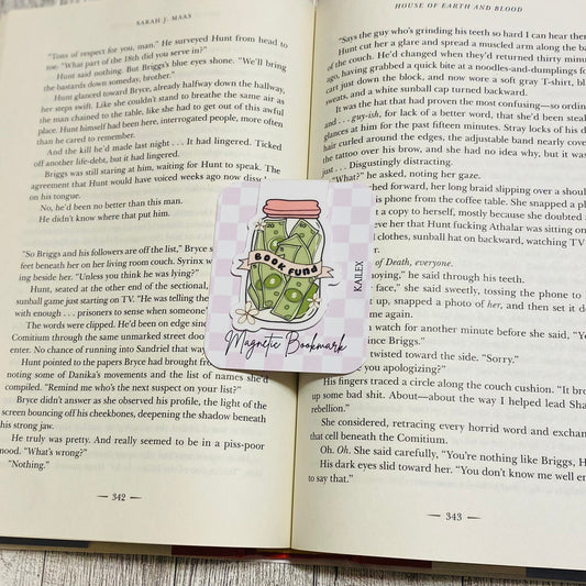 Book fund money jar Magnetic Bookmark
