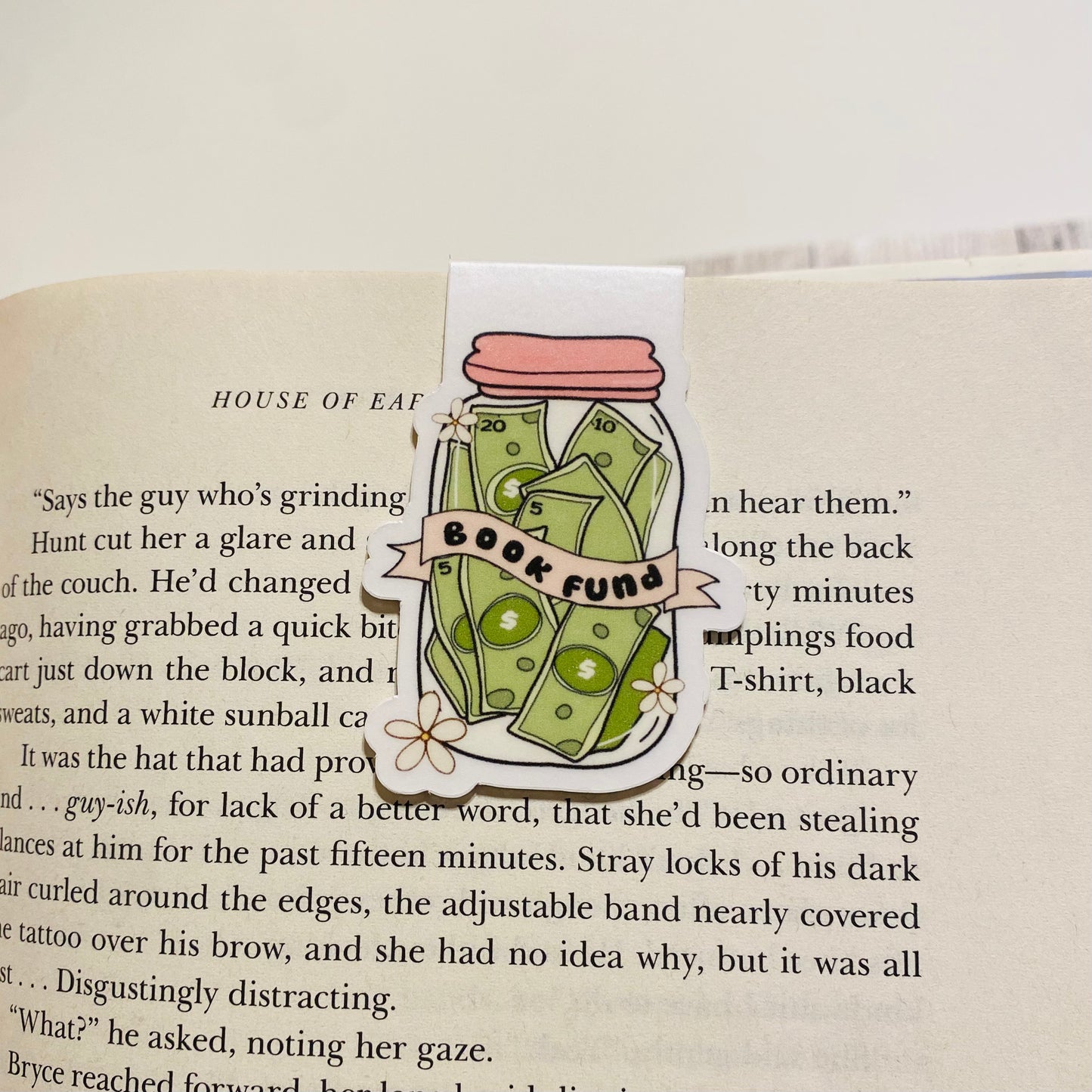 Book fund money jar Magnetic Bookmark