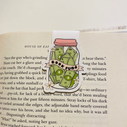 Book fund money jar Magnetic Bookmark