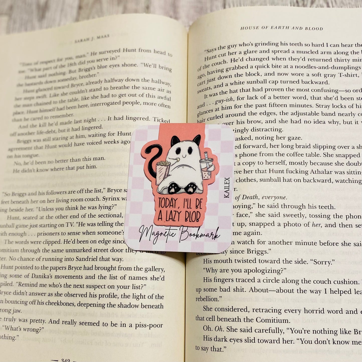 Today, I'll be a lazy blob Magnetic Bookmark