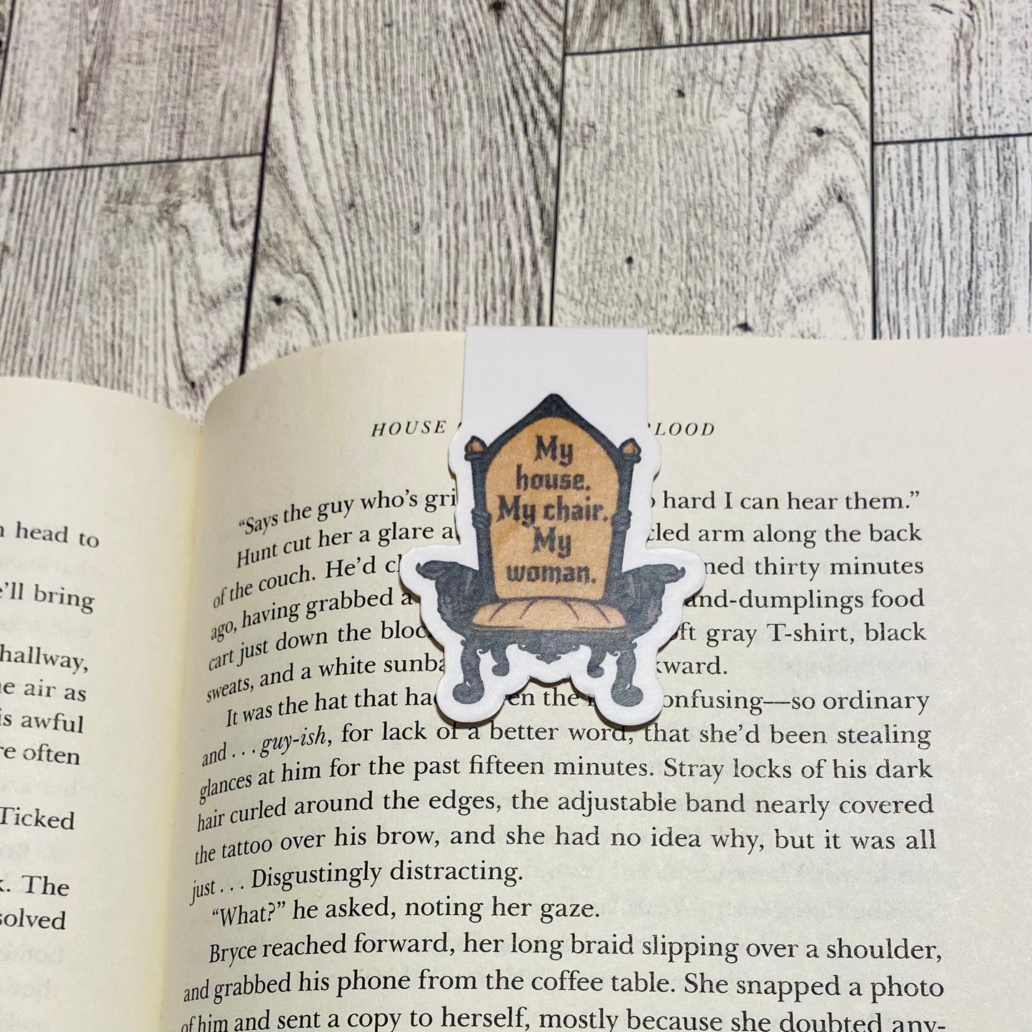My house, My chair, My woman Magnetic Bookmark