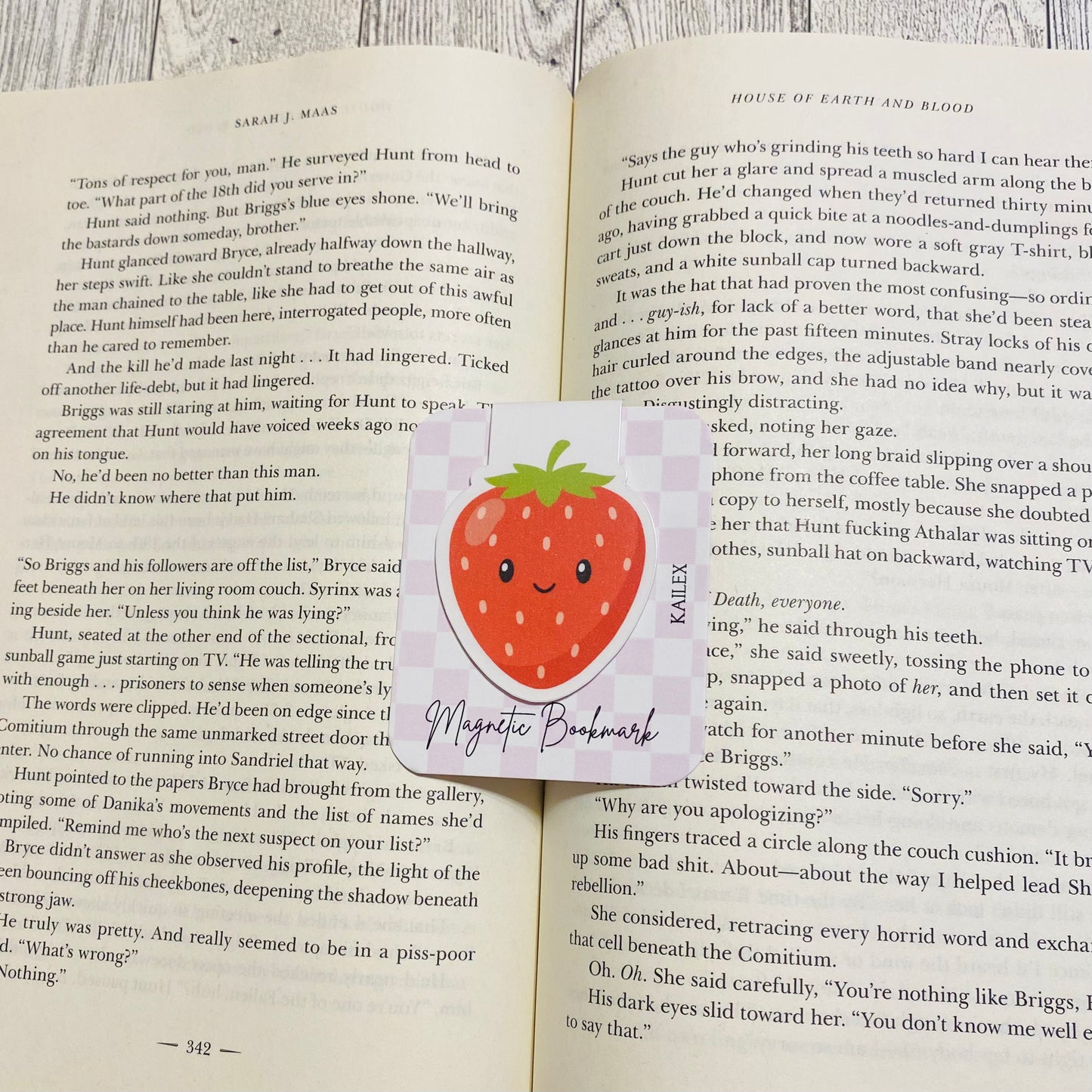 Strawberry Magnetic Bookmark