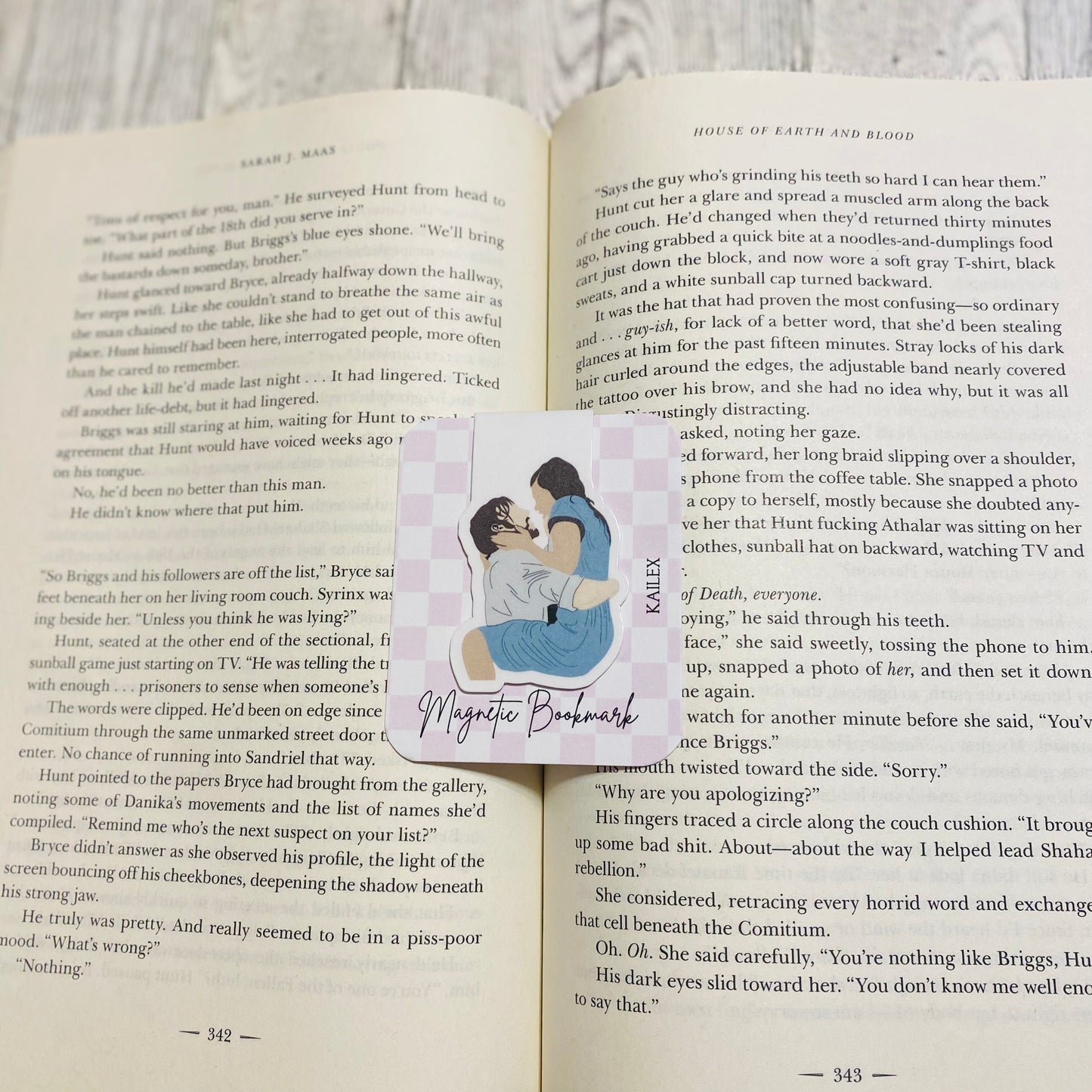 Note Book inspired Lovers Magnetic Bookmark