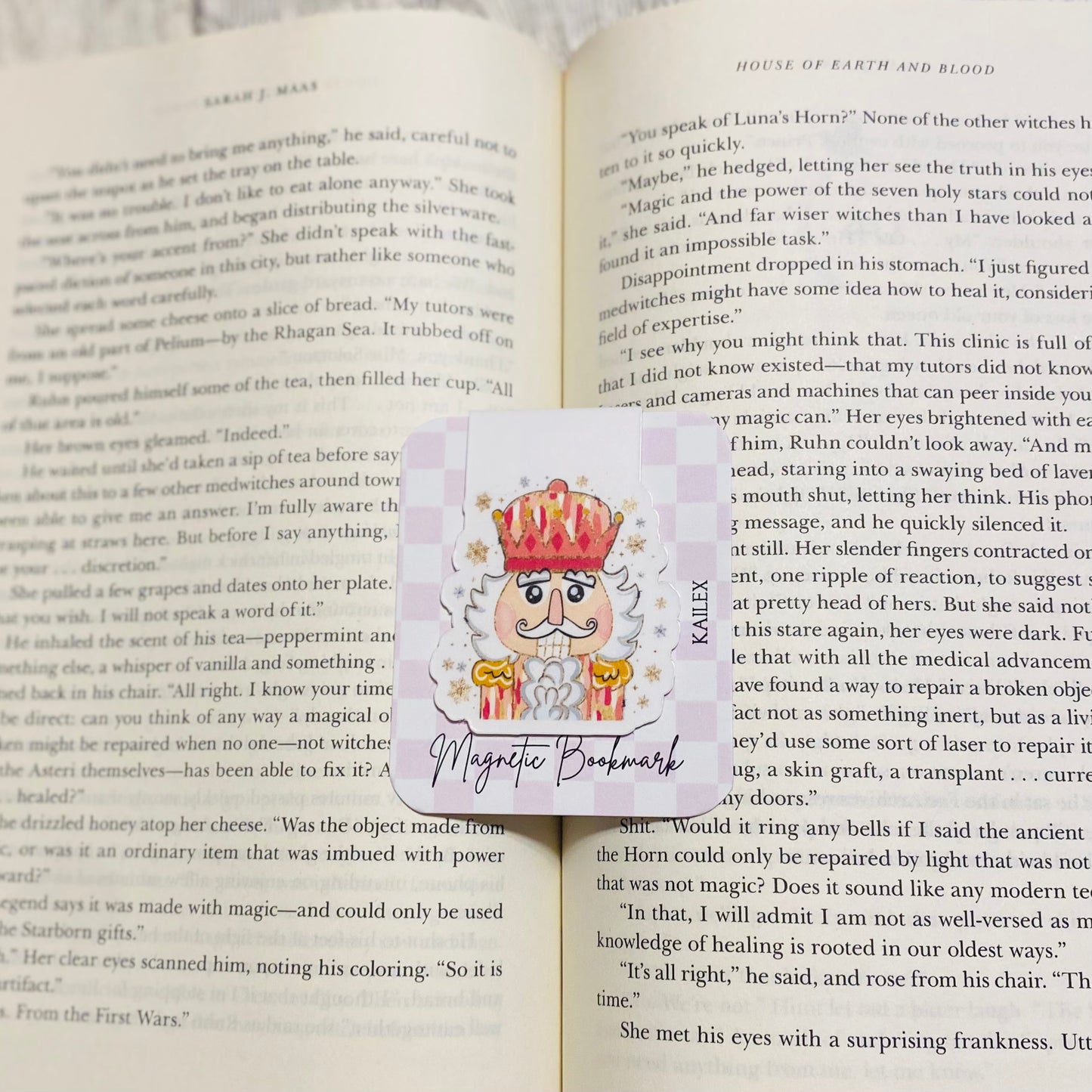 Pink Nutcracker Magnetic Bookmark