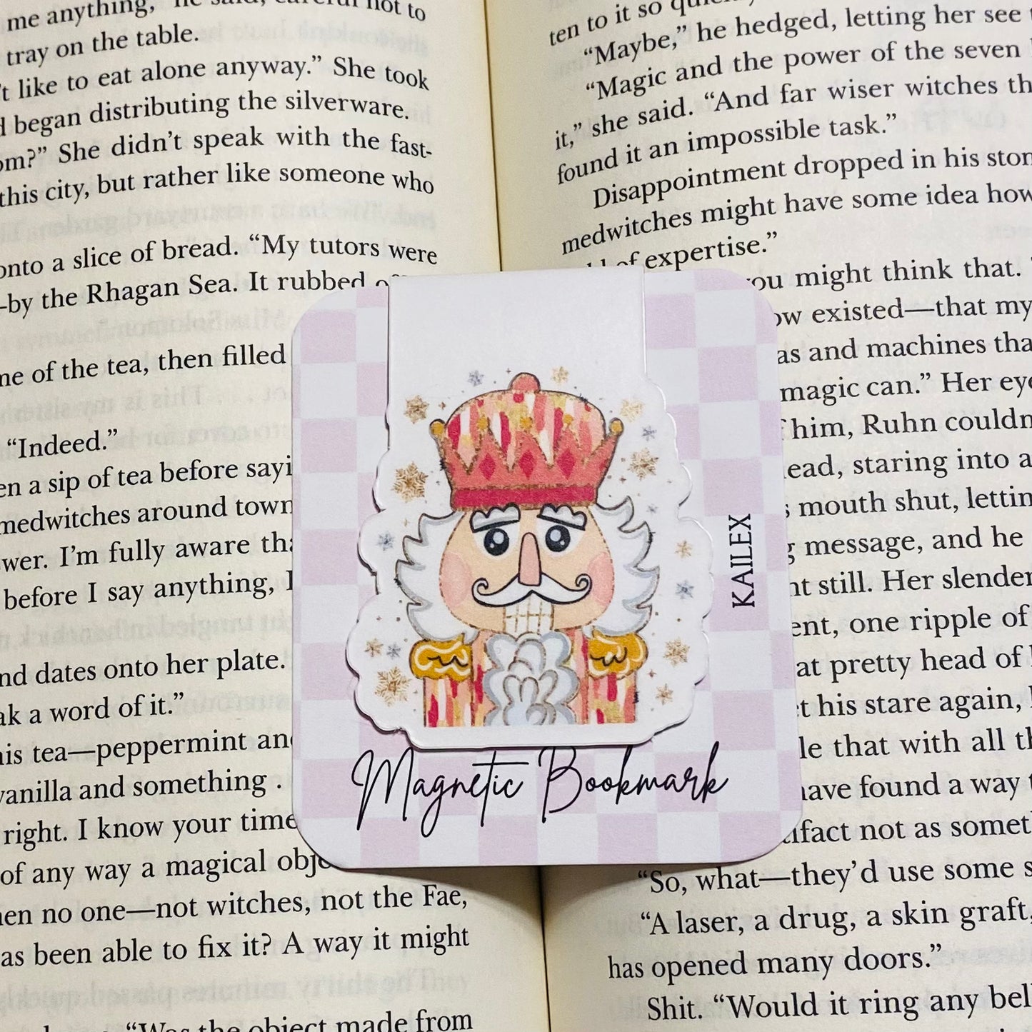 Pink Nutcracker Magnetic Bookmark