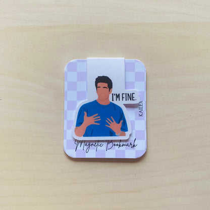 I'm fine guy in blue shirt Magnetic Bookmark