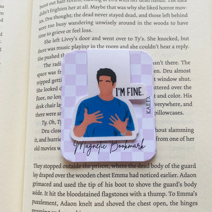 I'm fine guy in blue shirt Magnetic Bookmark