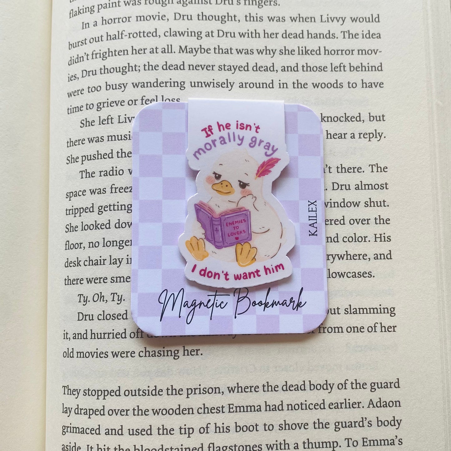 If he isn't orally gray, I don't want him goose Magnetic Bookmark