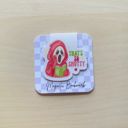 That's so smutty surprised ghost in pink Magnetic Bookmark