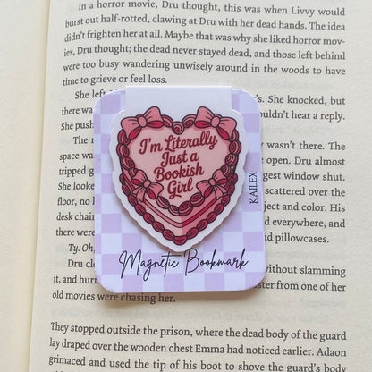 I'm literally just a bookish girl Magnetic Bookmark