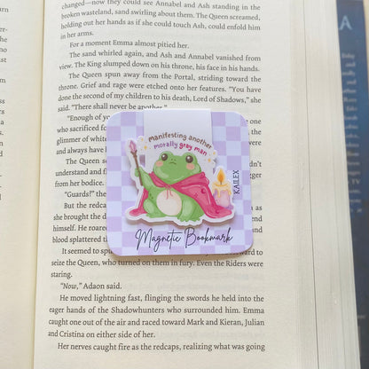 Manifesting another morally gray man frog Magnetic Bookmark