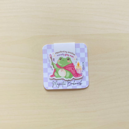 Manifesting another morally gray man frog Magnetic Bookmark