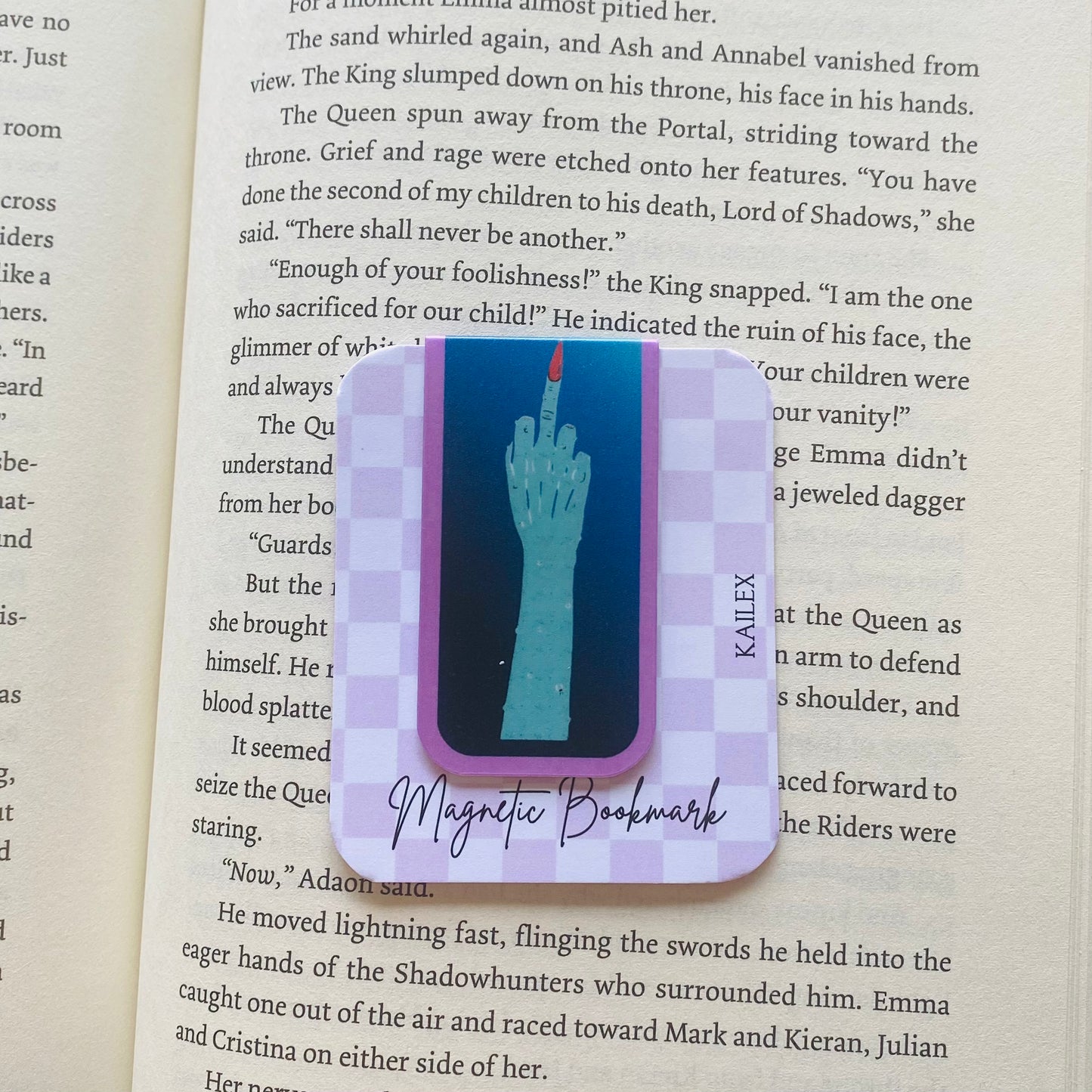 Monster Mash Finger Magnetic Bookmark