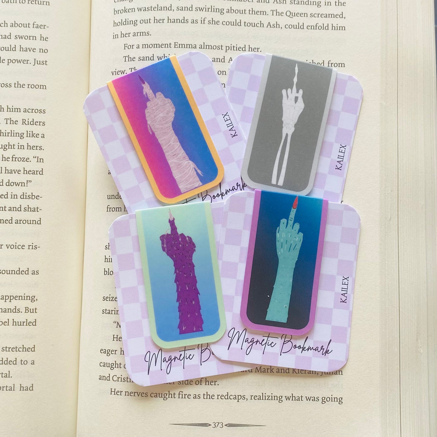 Monster Mash Finger Magnetic Bookmark