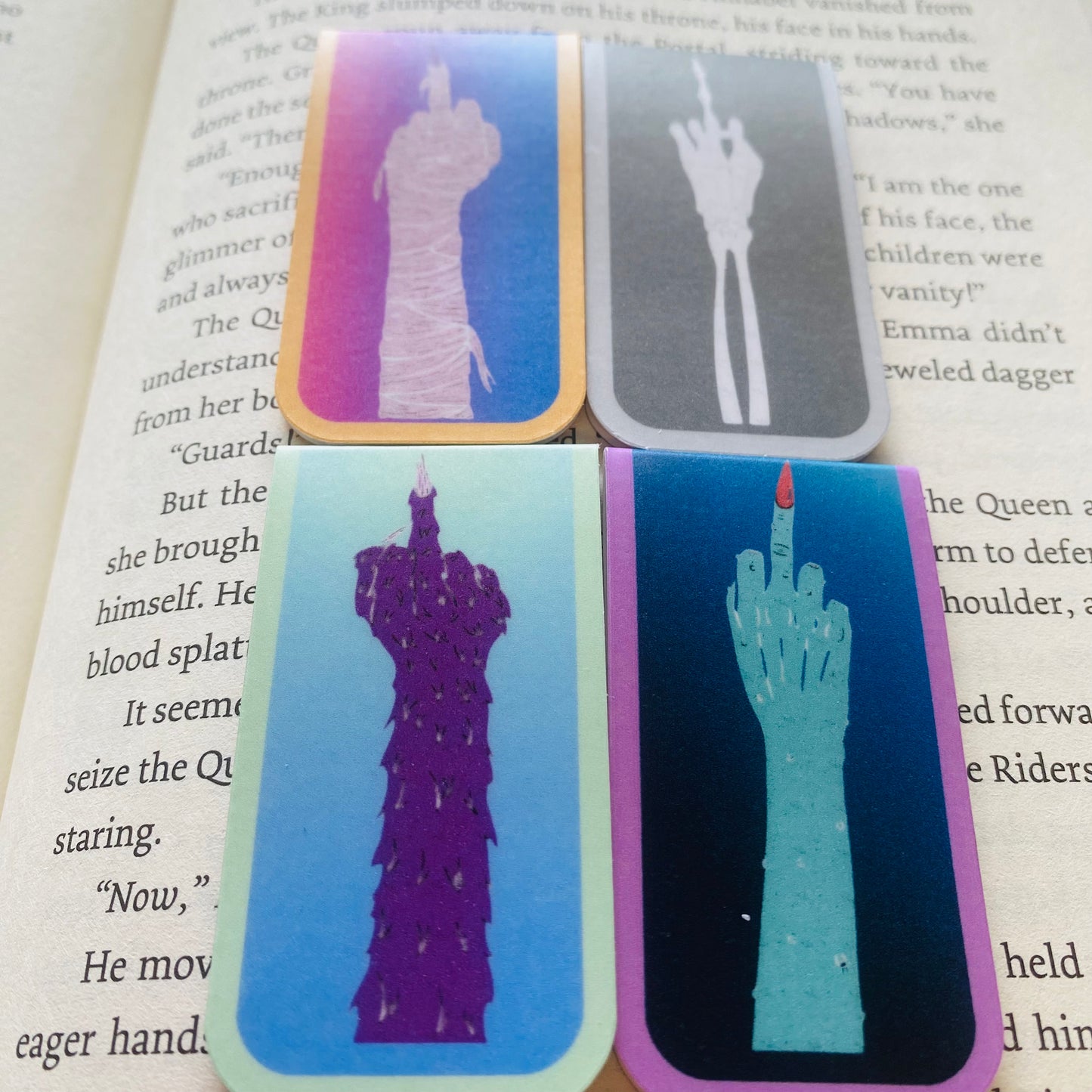 Monster Mash Finger Magnetic Bookmark
