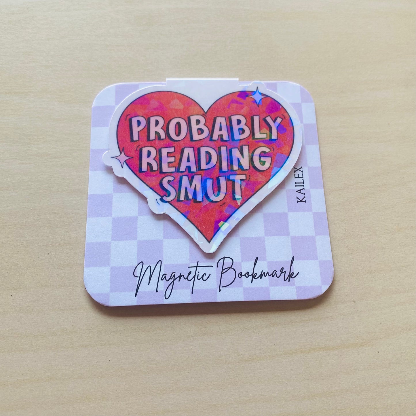 Holographic Probably reading SMUT Magnetic Bookmark