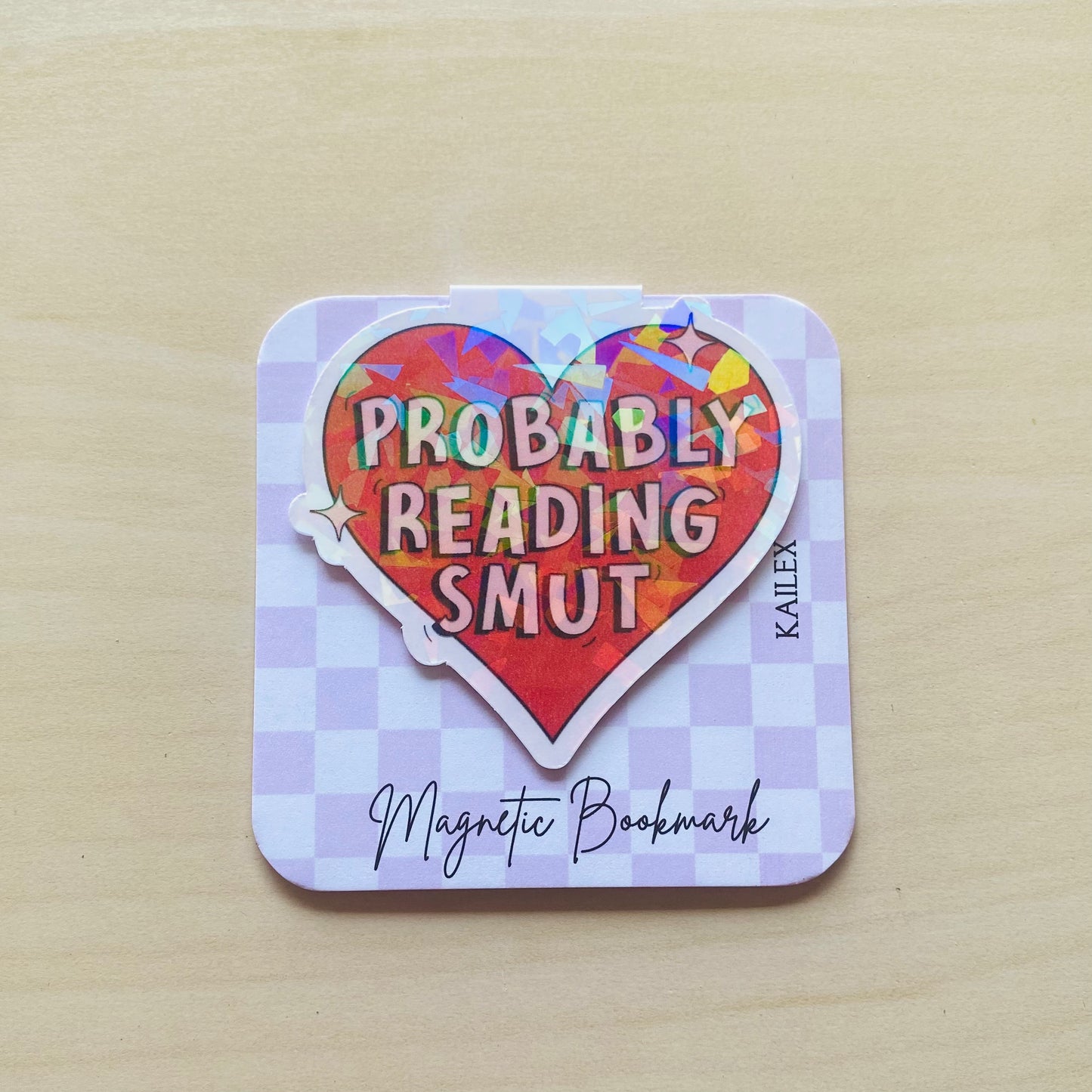 Holographic Probably reading SMUT Magnetic Bookmark