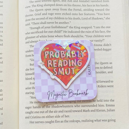 Holographic Probably reading SMUT Magnetic Bookmark