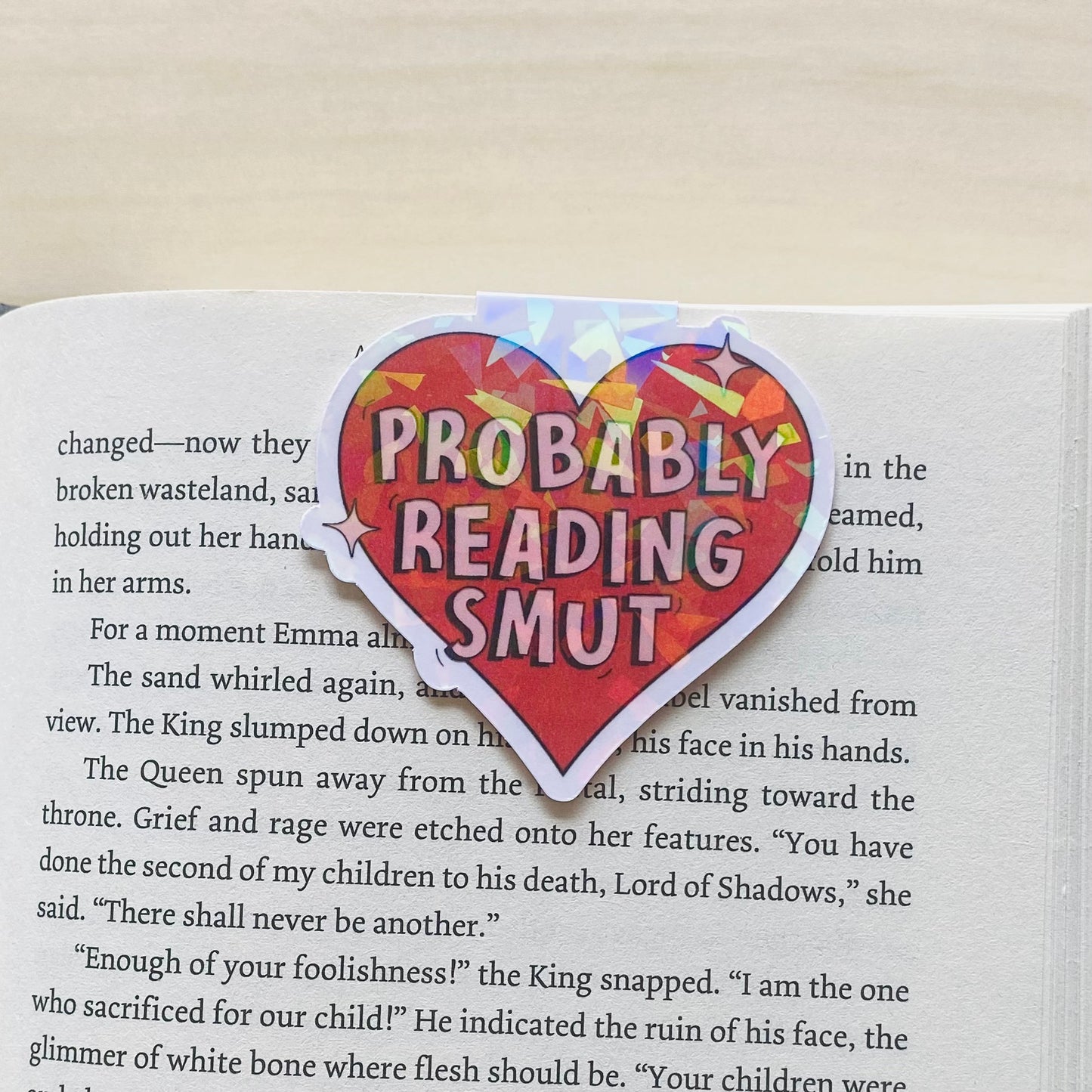 Holographic Probably reading SMUT Magnetic Bookmark