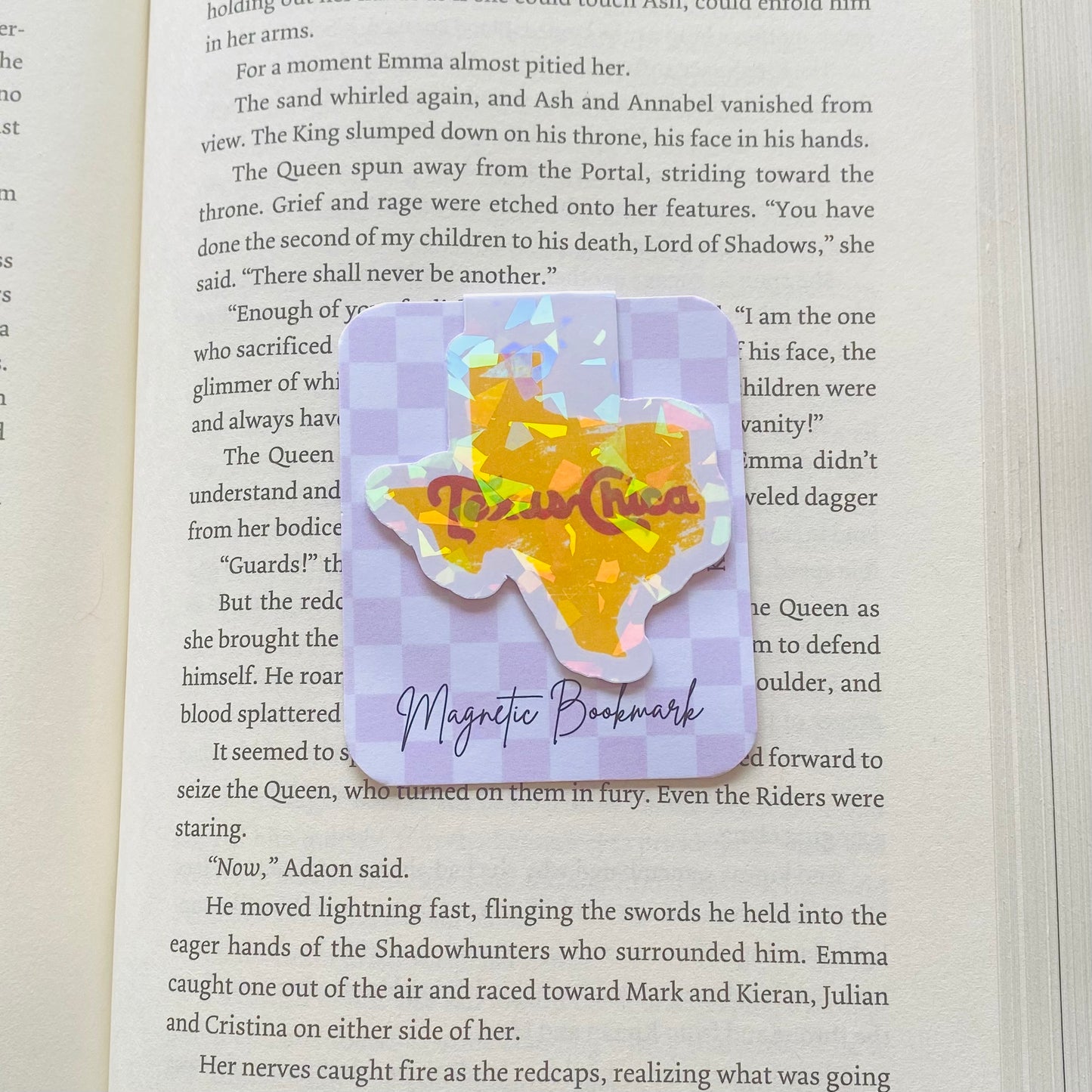 Holographic Texas Chica Magnetic Bookmark