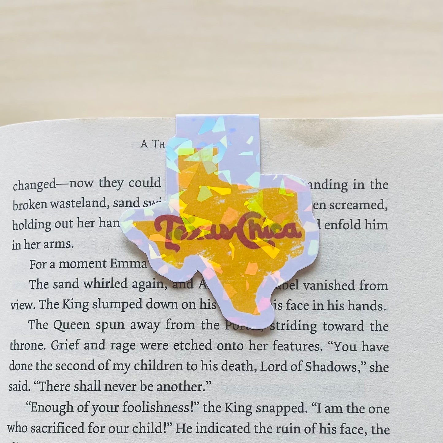 Holographic Texas Chica Magnetic Bookmark