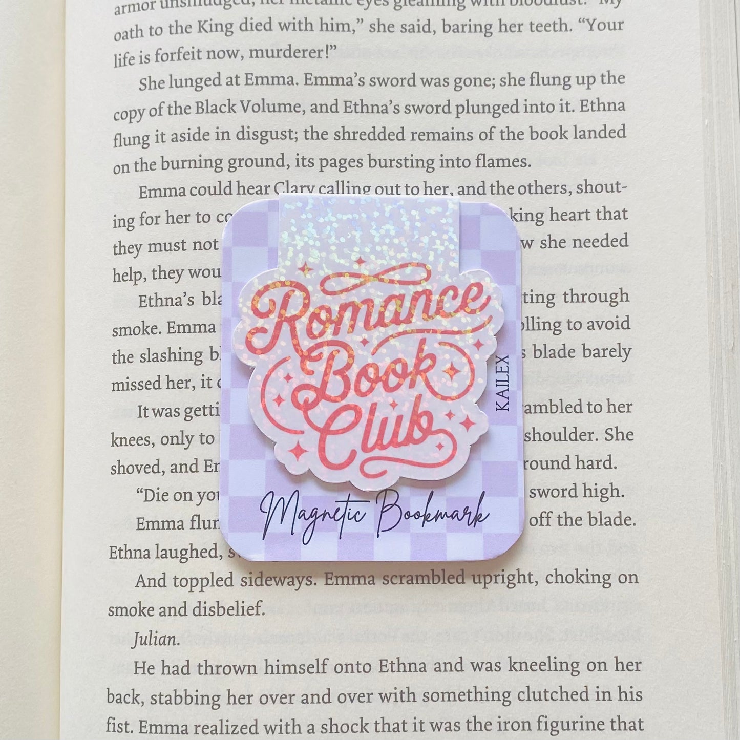 Holographic Romance book club Magnetic Bookmark