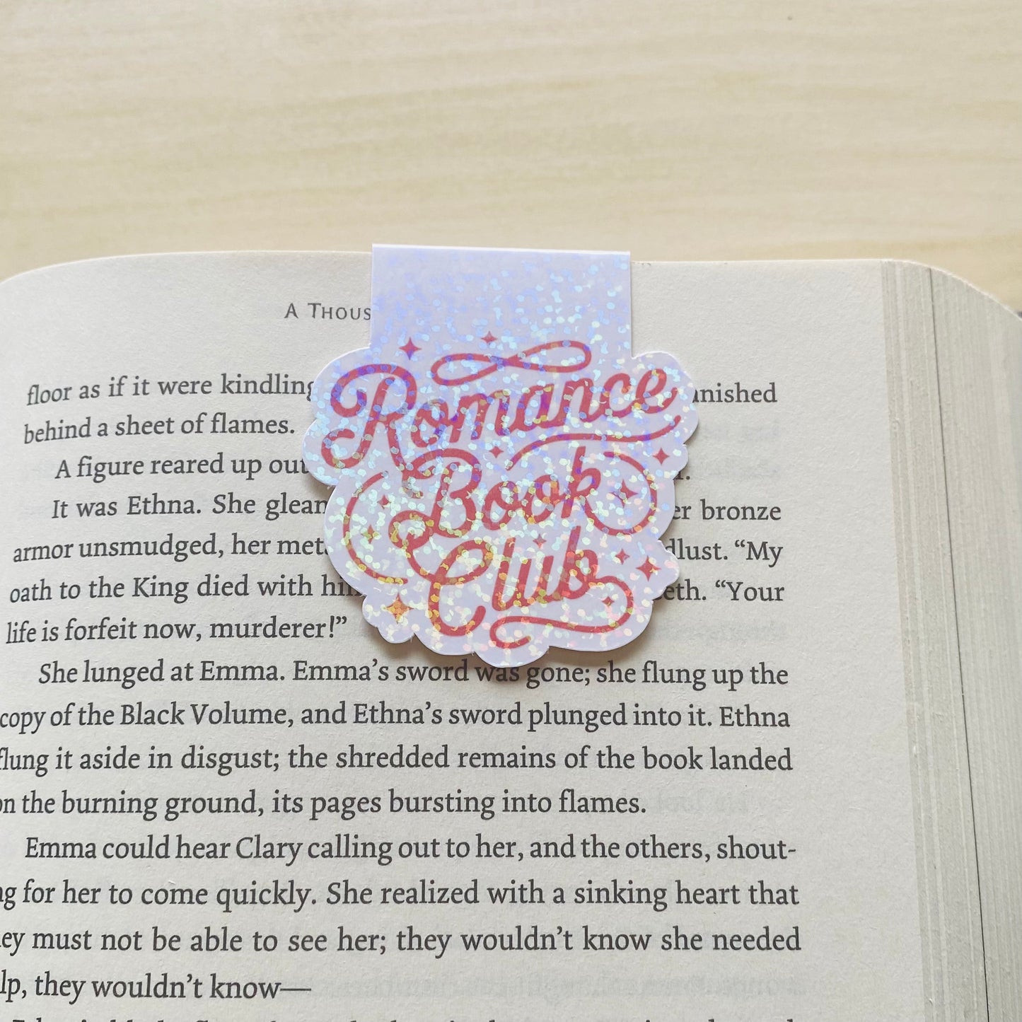 Holographic Romance book club Magnetic Bookmark