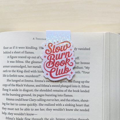 Holographic Slow burn book club Magnetic Bookmark